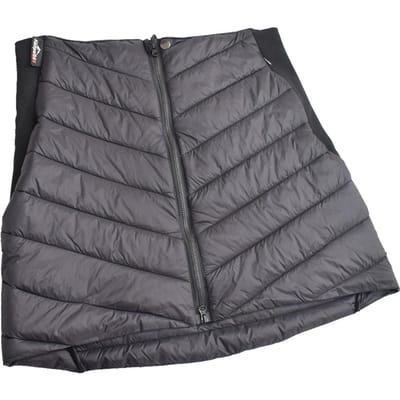 Jupe en coton Jupes d'hiver pour femmes Imperméable Coupe-vent Chaud Doudoune Jupes pour la randonnée Noir Mini L gray