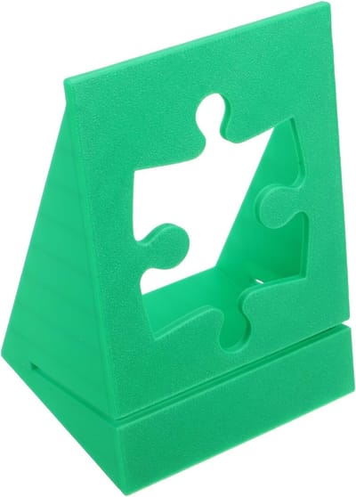 Puzzeldoos Display - Dekselhouder Puzzel - Puzzels Maken - Krasbestendige Basis - 135 x 10 cm - Groen