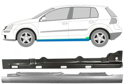 Frontruderamme voor Volkswagen Golf 5 2003-2009 / Links / Set