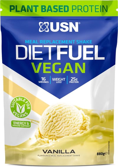 USN Diet Fuel Vegan (880g) Vanilla - Eiwitten - Maaltijdvervangers