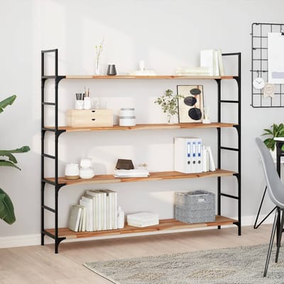 vidaXL - Wandschappen - 2 - st - zwevend - olieafwerking - 140x30x2 - cm - acaciahout