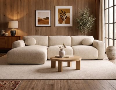 Hoeksalon ravello- lounge links- beige- zetelsenbedden