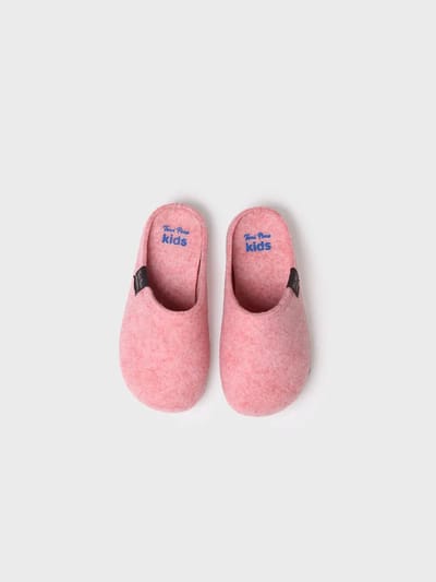 Kinderslippers van gerecycled vilt | LOGAN-FR