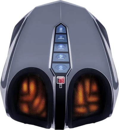 Luxe Voetmassage Apparaat – Bloedsomloop – Shiatsu – Neurotherapie - Massagekussen – Infrarood Verwarming – Extra Comfort – Grijs