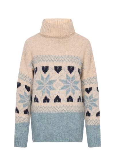 usha Jumper Dames Blauw Veelkleurig