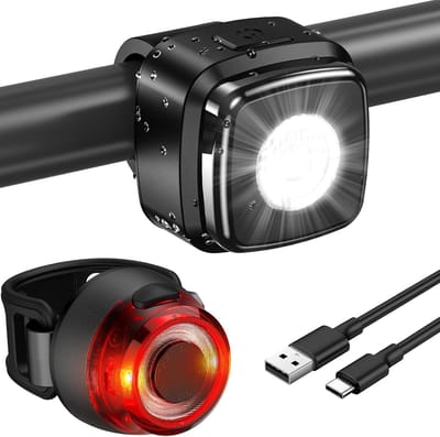 Fietsverlichtingsset - LED, StVZO-goedgekeurd, USB-oplaadbaar voor Voor- en Achterlicht