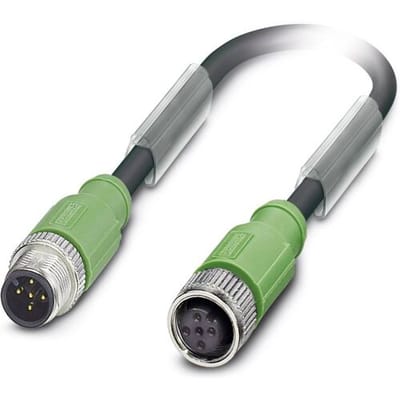 Phoenix Contact 1500910 Sensor/actuator connector, geassembleerd M12 Aantal polen (sensoren): 5 Stekker, recht, Bus, recht 3.00 m 1 stuk(s)