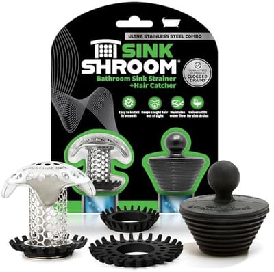 Revolutionaire Roestvrijstalen Afvoerbeschermer voor Badkamer - Haarstopper en Stopper Combo