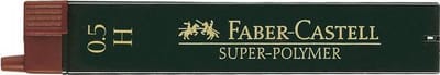 Faber-Castell potloodstiftjes - Super-Polymer - 0,5mm - H - 12 stuks - FC-120511