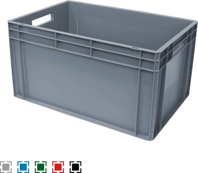 Alpac Stapelbak - Opbergbak - 600 x 400 x 320 mm - 60L - Grijs