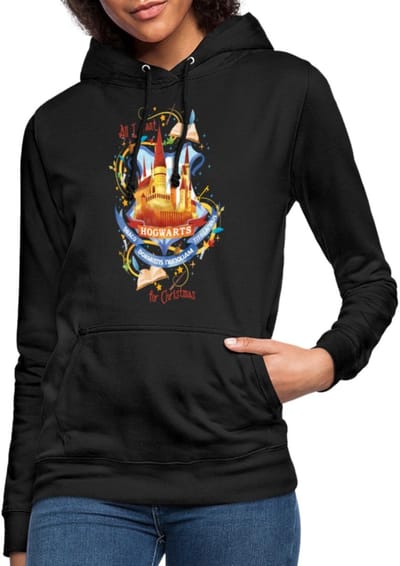 Harry Potter Hogwarts Voor Kerstmis Hoodie Dames