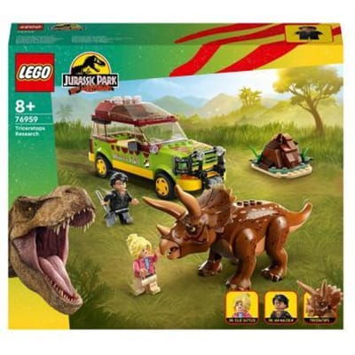 LEGO Jurassic World Jurassic Park Triceratops onderzoek Dinosaurus Speelgoed - 76959