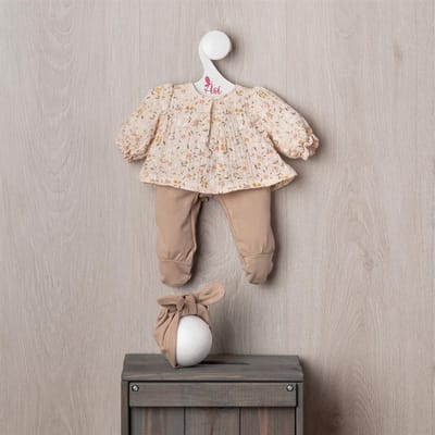 Asi poppenkleding - poppenoutfit Primavera Alex - kleurrijk speelgoed.