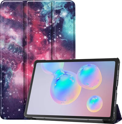 Hoes - Geschikt voor Samsung Galaxy Tab S6 Lite - Dun & Stevig - Trifold Bookcase - Hard Cover - Hardcover Book Case - Tablet Hoesje - Galaxy