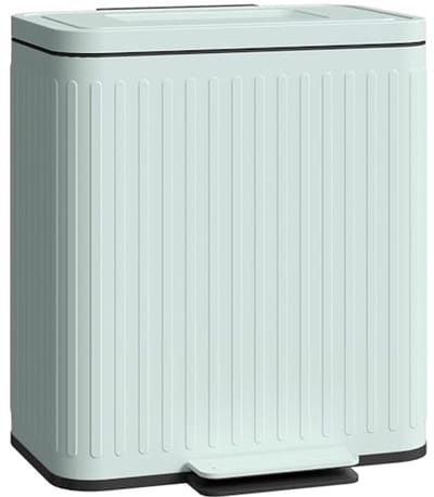 Dubbele Keukenbak 40L met Softclose, Vingerafdrukbestendig en Verwijderbare Emmers voor Recycling