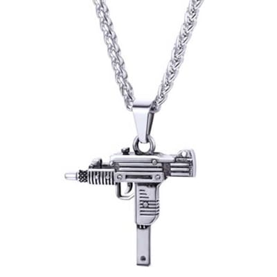 Mendes kettinghanger Edelstaal UZI Silver