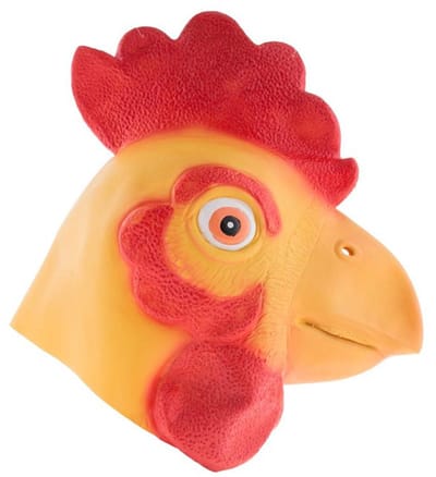 Dierenmasker kip - latex - volwassenen - kippenmasker - feestmasker - Carnaval