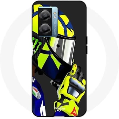 Coque - Maniacase - Oppo A77 5G - Valentino Rossi MotoGP - Souple - Noir