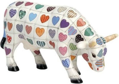 Cow Parade Cali Cow (medium ceramic)