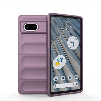 Casemania Hoesje Geschikt voor Google Pixel 7A - Paars - Schok Bestendig Siliconen Back Cover