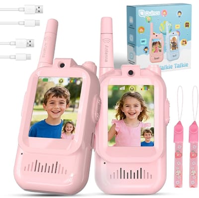 Video Walkie Talkie Set voor Kinderen en Volwassenen - Portofoon met Camera - Oplaadbaar Speelgoed vanaf 4 Jaar - Walkie Talkie voor Kinderen - Spionage Camera
