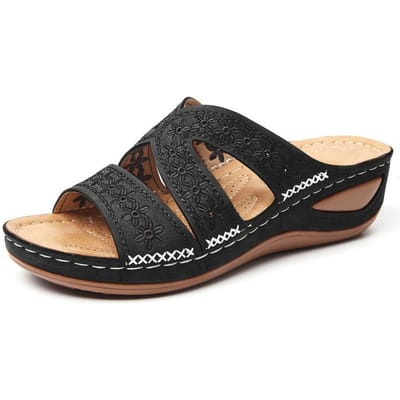 Platformsandalen voor dames Gladiatorschoenen Vrouwelijke sexy open teen damesschoenen Strandsandalen 44 zwart
