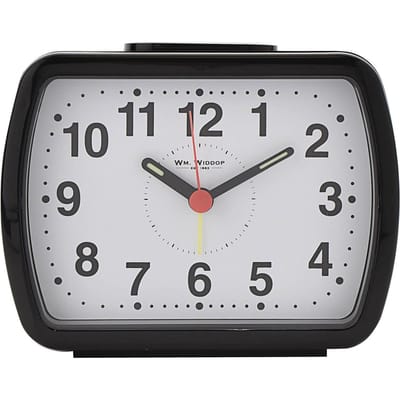 Hometime Qtz Wekker Bel Oblong Zwart One Size zwart