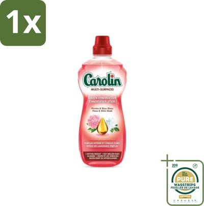 1 x Carolin - Allesreiniger - Pioen & Witte Musk - 1 L- Allesreiniger - Reiniging - Geur - Pioen - Witte Musk