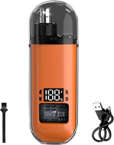 Oor en Neus Trimmer - Gezichtshaar Trimmer - Persoonlijke Verzorging - Huidvriendelijke Trimkop - 1 Stuk - Oranje