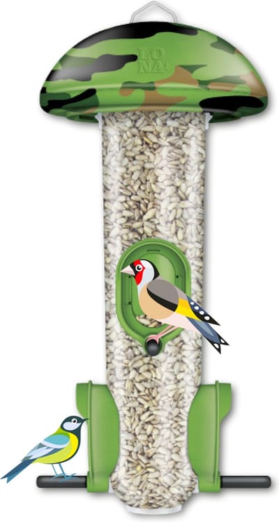 Luxe Camouflage Voersilo S3 Camou Tuinvogel Zaad Vogelvoer Vogelzaad Voerhouder Vogel Voederhuisje