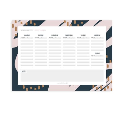 A4 Weekplanner - Studio Hoeked