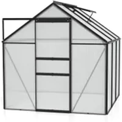 Vitavia Tuinkas Kit Comet 3800 - Polycarbonaat - 4mm - 3,8m² - 195x195x197cm - Zwart
