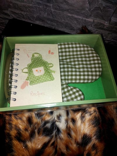 Ovenwant met notitie boekje, recepten schrijfboekje, Ovenwant, Recepten notitie boekje