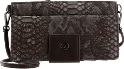 Desigual Schoudertas Koppeling Criseida Carmen Long Wallet Chocolate Bruine Veelkleurig