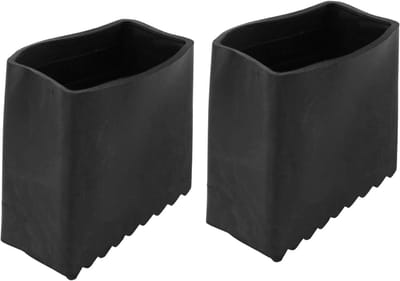 Ladder Voetkappen - Antislip Steunen - Vloer Beschermen - Stabiele Ondersteuning - 4 Stuks - Zwart