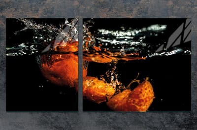 TMK ArtDeko - Snijplank van Gehard Glas - 100x52 cm - Fruitmotief