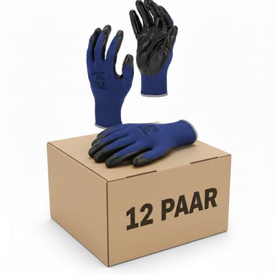 Werkhandschoenen - Tuinhandschoenen - Blauw - maat 9 - L - Winter - Mechanix - Werkhandschoenen heren -set van 12 - Schuurvast - Koudebestendig - Snijbestendig