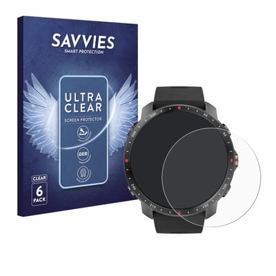 Savvies - Screenprotector voor Polar Grit X Pro - Folie Beschermfolie transparant 6 Stuks