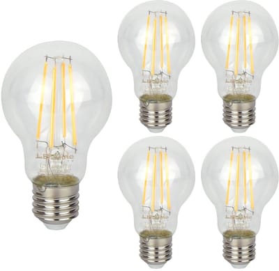 LED line LITE LED Filament Lamp A60 E27 - 7W (vervangt 70W) - 840lm - Ø60mm - 230V - Energiezuinig - 5 stuks