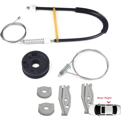BWR1158 Kit de réparation de lève-vitre Arrière Droit pour Renault Megane MK1 EA0/1 1996-2003 Cabriolet Décapotable 7700848451