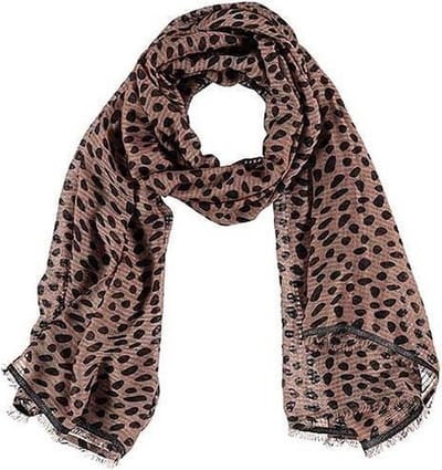 Sarlini Langwerpige Sjaal Dots Camel