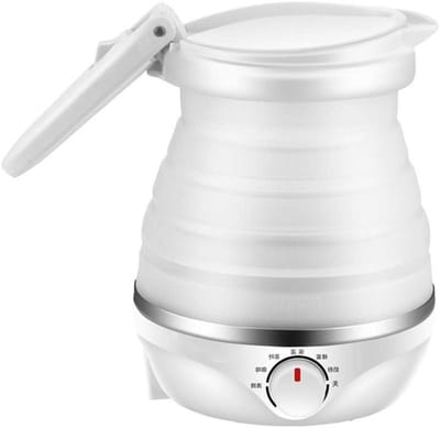 Opvouwbare Waterkoker - Reis Waterkoker - Snel Water Koken - Dubbel Voltage - 600 Milliliter - Roestvrij Staal