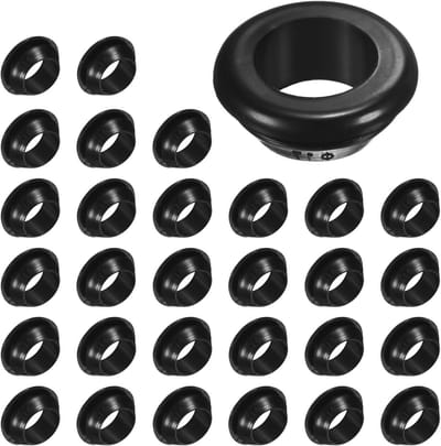 30 Pack Kabelrail Rubber Grommets, 17mm Boorgat 14mm ID Oogring Dichting voor Draad, Kabel, Auto en Metaal Kabelrail Polen