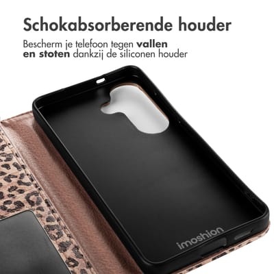 imoshion Hoesje - Geschikt voor Samsung Galaxy S26 - Design Bookcase smartphone - Leopard Mood