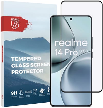 Rosso Screen Protector Geschikt voor Realme 14 Pro | 9H Tempered Glass | Glasplaatje | Beschermlaag | Beschermglas | 9H Hardheid
