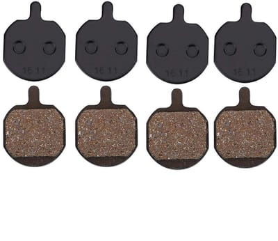 Dailygoods- Schijfremblokken 4 Paar - Geschikt voor Hayes Sole MX2/3/4/5 CX5 GX-C GX2 - Harsstaal - Duurzaam - Lichtgewicht - 25 x 20 mm - Fietsremblokken
