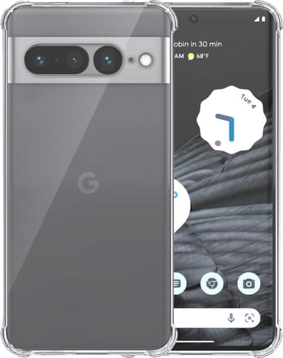Telefoonhoesje Geschikt voor Google Pixel 7 Pro Transparant - Shockproof TPU Siliconen Case met Stootrand Doorzichtig - Smartphonica geschikt voor Google Pixel 7 Pro