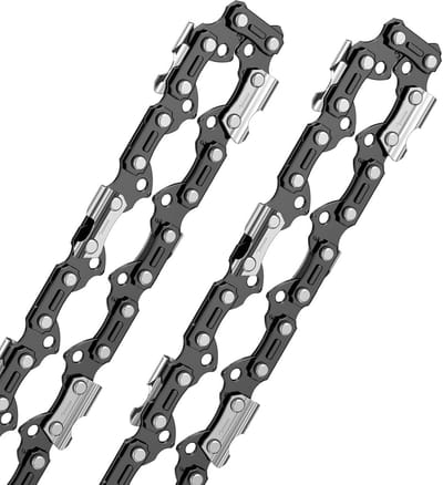 2 Vervangende Zaagkettingen 3/8 Inch 72 Schakels 1.6mm Dikte 50cm