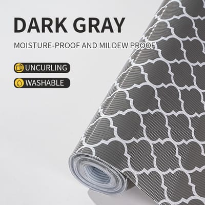 Anti-slip Mat – Voor Bureau, Kast en Keukenlade – Vochtbestendig en Schimmelwerend – EVA-materiaal-44 cm x 600 cm -grijs