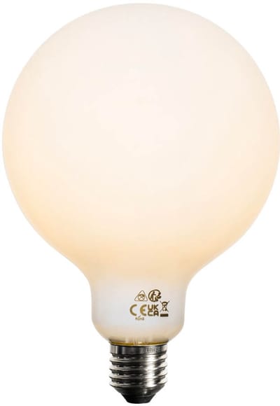 LUEDD Set van 5 E27 dimbare LED lamp opaal G125 5W 450 lm 2200K